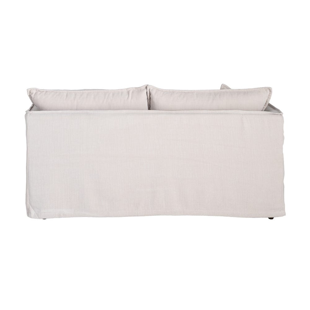 Sofá 2 plazas crema de tela para salón moderno – 181 x 103 x 72 cm - Imagen 3