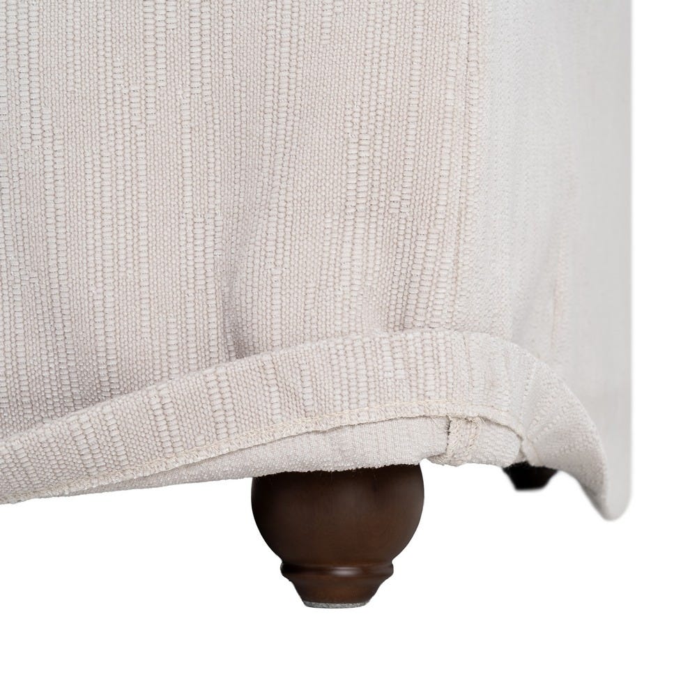 Sofá 2 plazas crema de tela para salón moderno – 181 x 103 x 72 cm - Imagen 10