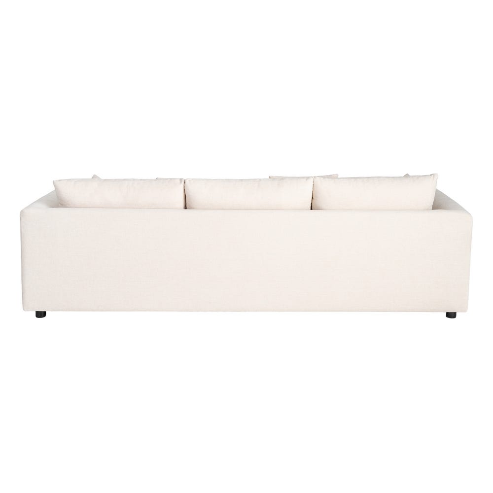 Sofá chaise longue crema de tela para salón (izquierda/derecha) – 260 x 164 x 76 cm - Imagen 3