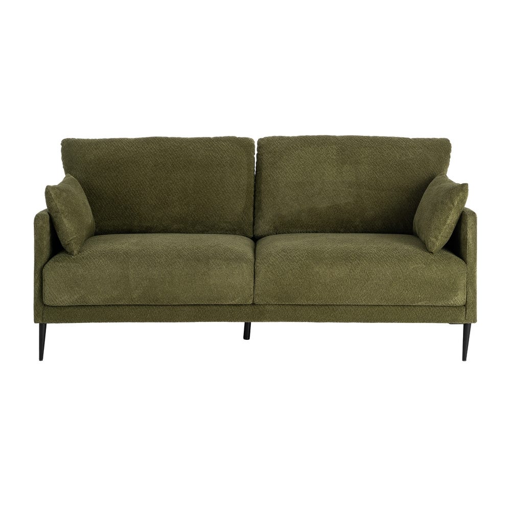 Sofá Verde Tejido Salón 191 x 80 x 88 cm - Imagen 3