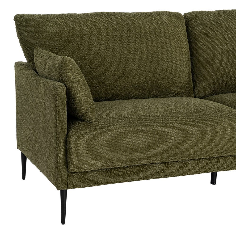 Sofá Verde Tejido Salón 191 x 80 x 88 cm - Imagen 6