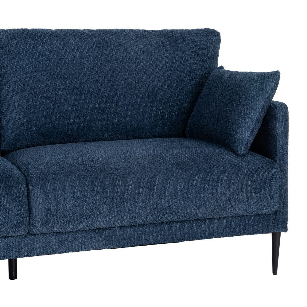 Sofá Azul Tejido Salón 191 x 80 x 88 cm - Imagen 5