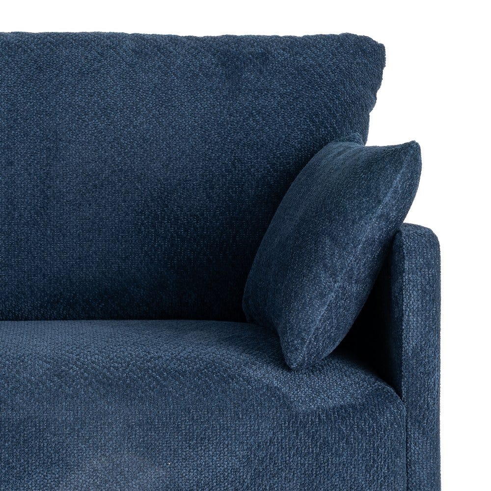 Sofá Azul Tejido Salón 191 x 80 x 88 cm - Imagen 10