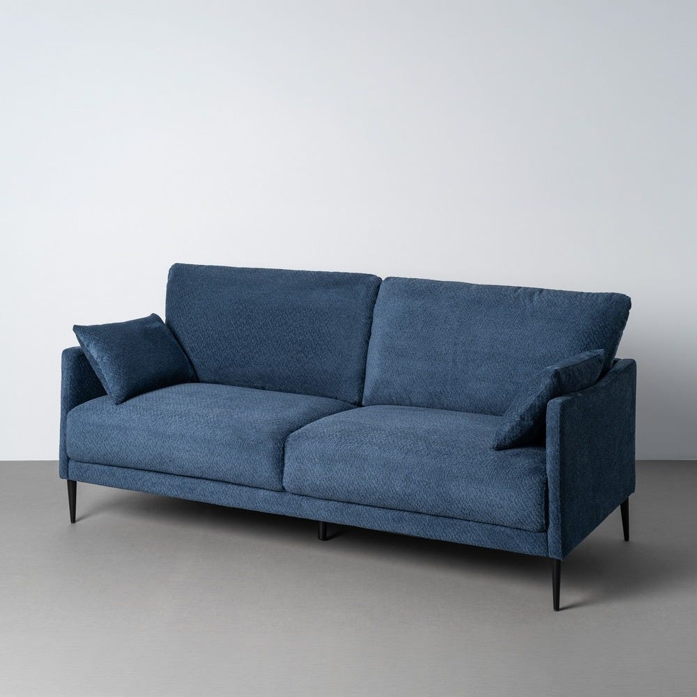 Sofá Azul Tejido Salón 191 x 80 x 88 cm - Imagen 2