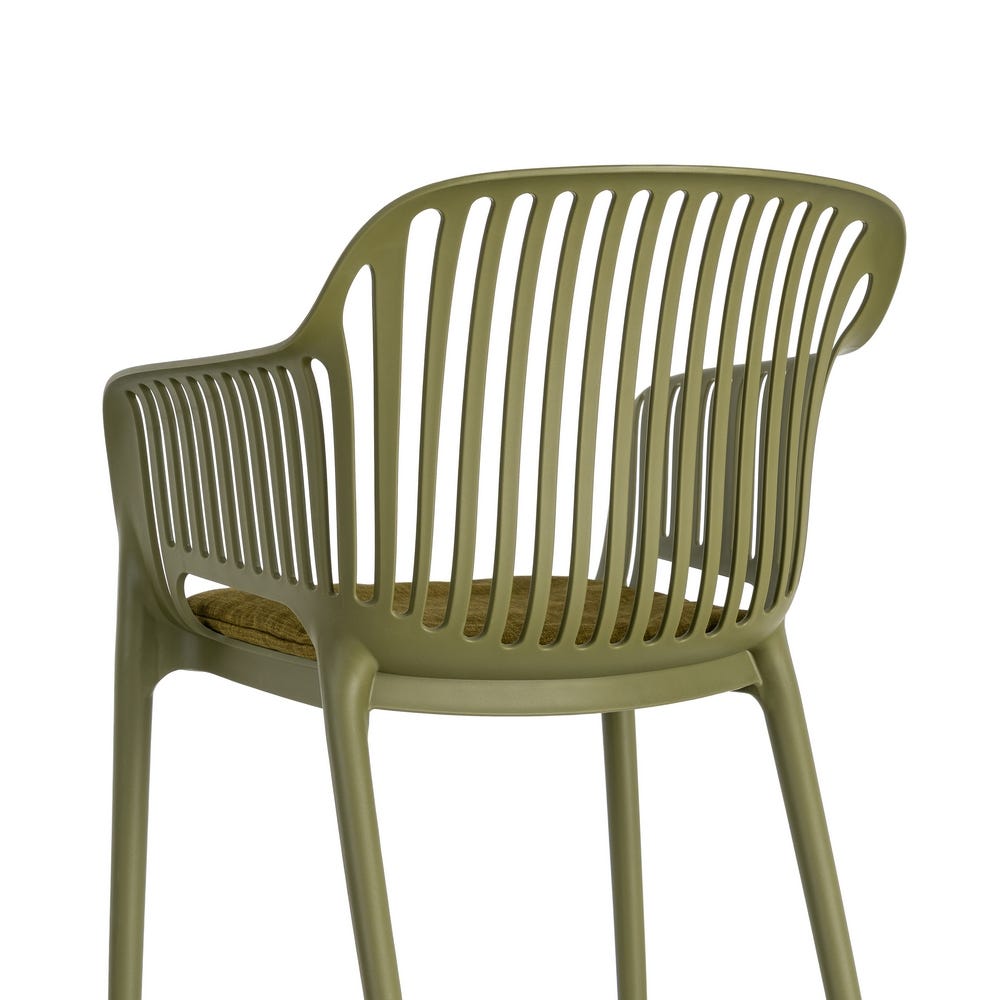 Pack de 4 Sillas de Jardín Moderna | Polipropileno Inyectado - Imagen 6