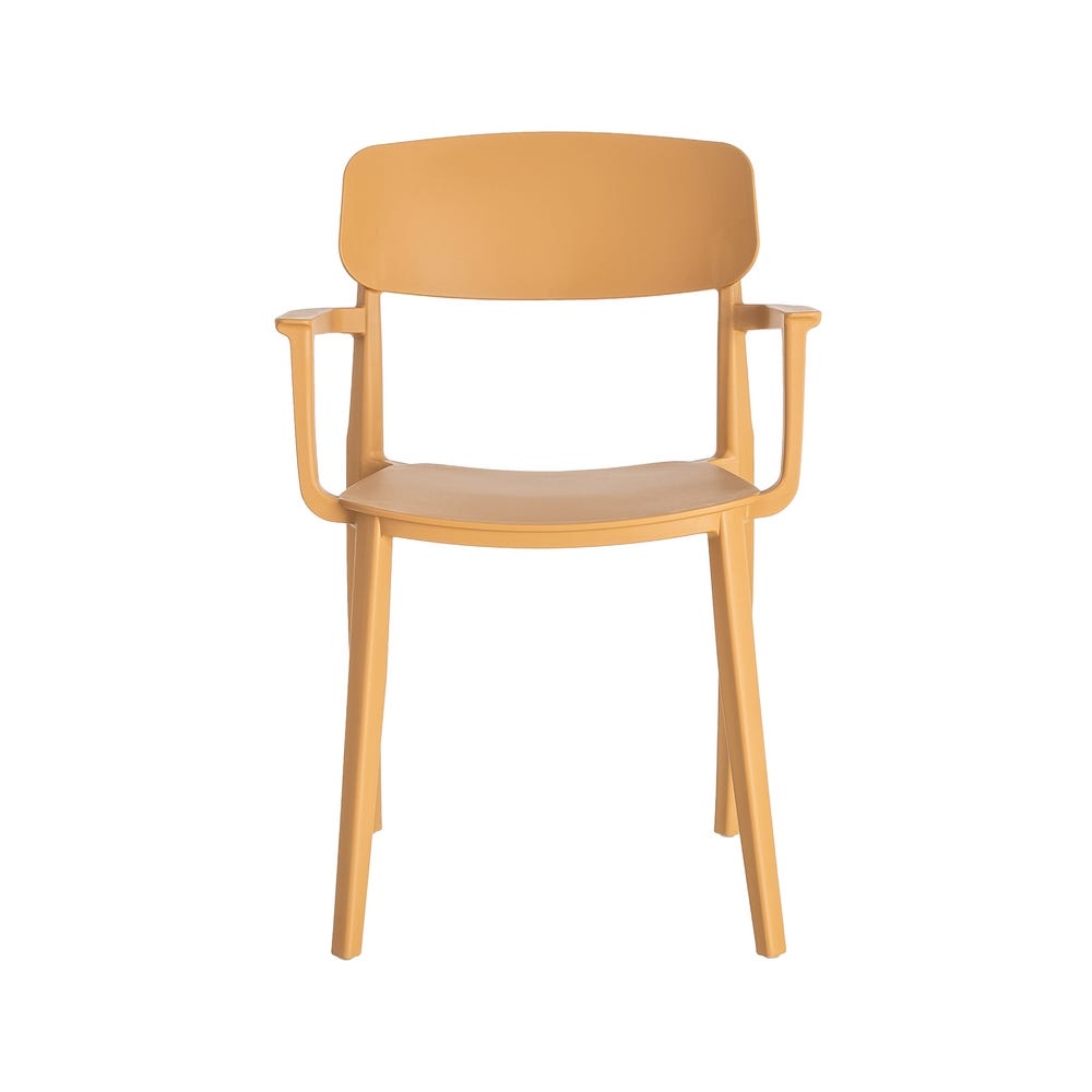 Pack de 2 Sillas Contract Milos | PP Color Ocre - Especial Hostelería - Imagen 2