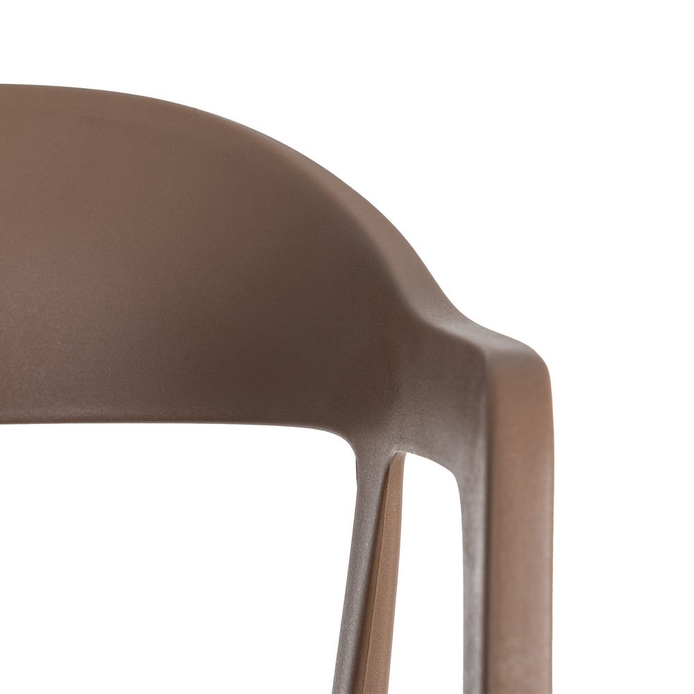 Pack de 2 Sillas de Jardín Ergonómica Apilable | Color Marrón - Imagen 9