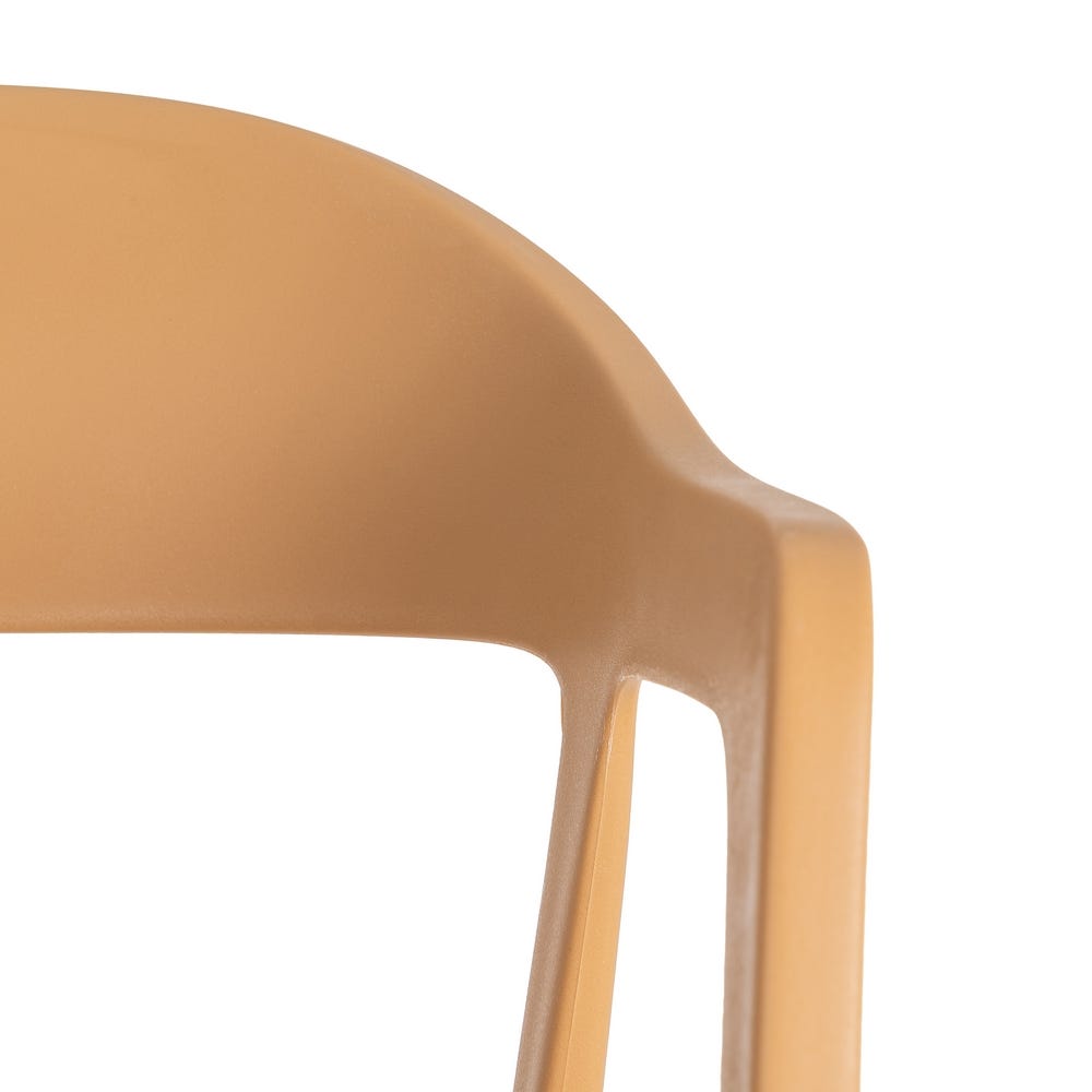 Pack de 2 Sillas de Jardín Ergonómica Apilable | Color Ocre - Imagen 9