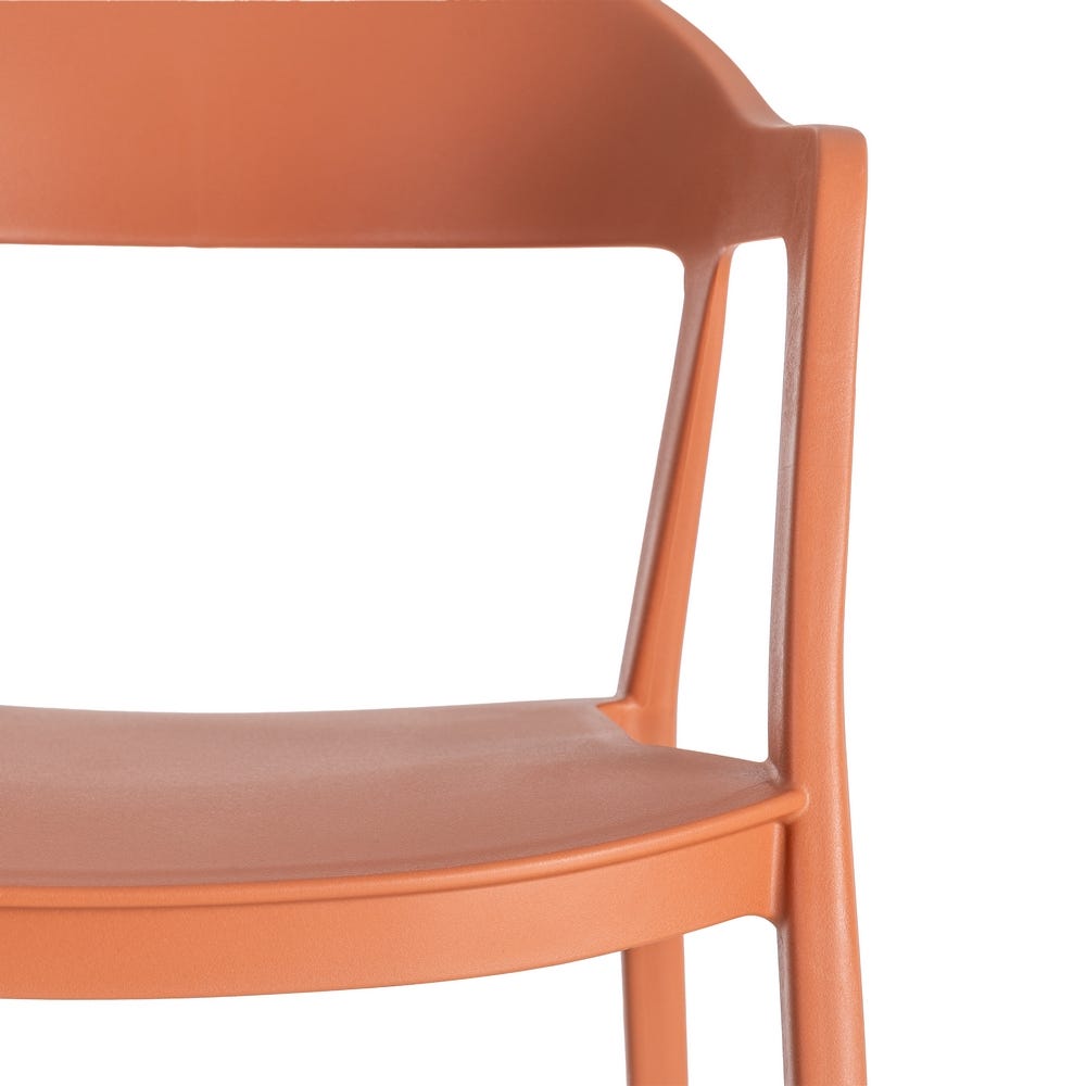 Pack de 2 Sillas de Jardín Ergonómica Apilable | Color Teja - Imagen 8