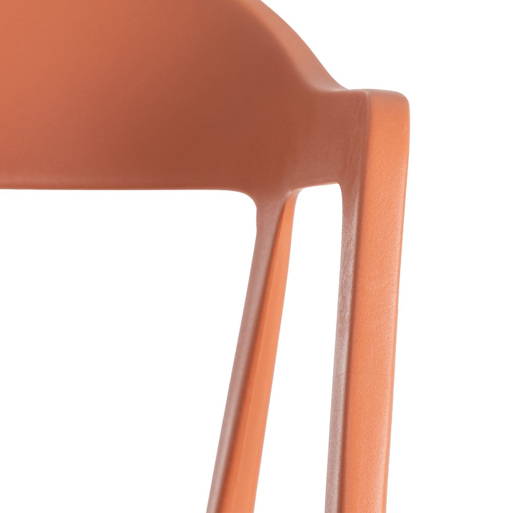 Pack de 2 Sillas de Jardín Ergonómica Apilable | Color Teja - Imagen 9