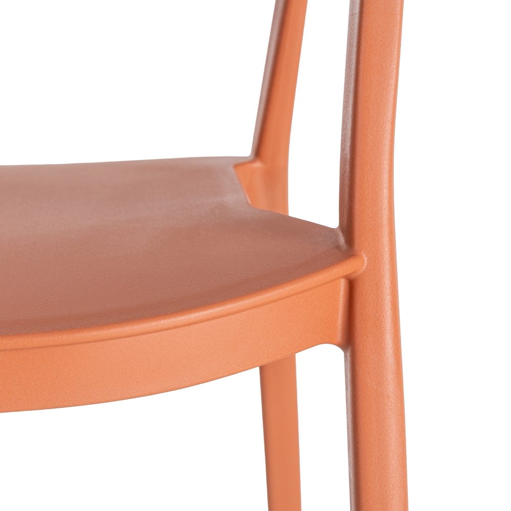 Pack de 2 Sillas de Jardín Ergonómica Apilable | Color Teja - Imagen 10