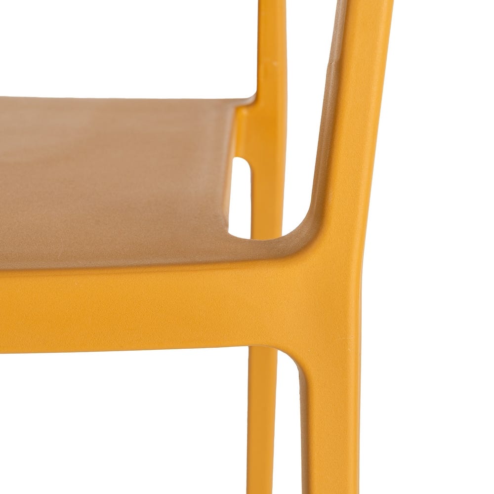 Silla Polipropileno Contract | Diseño Industrial Apilable - Grafito - Imagen 4