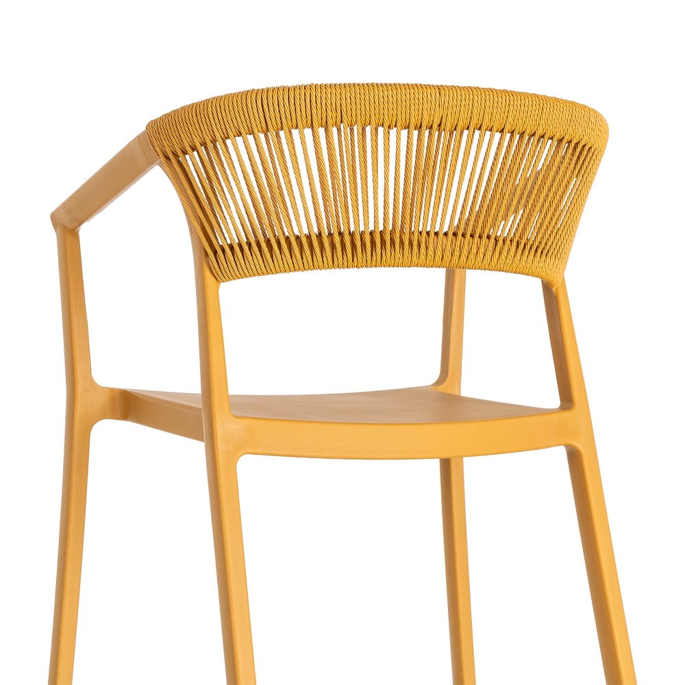 Silla Polipropileno Contract | Diseño Industrial Apilable - Grafito - Imagen 12