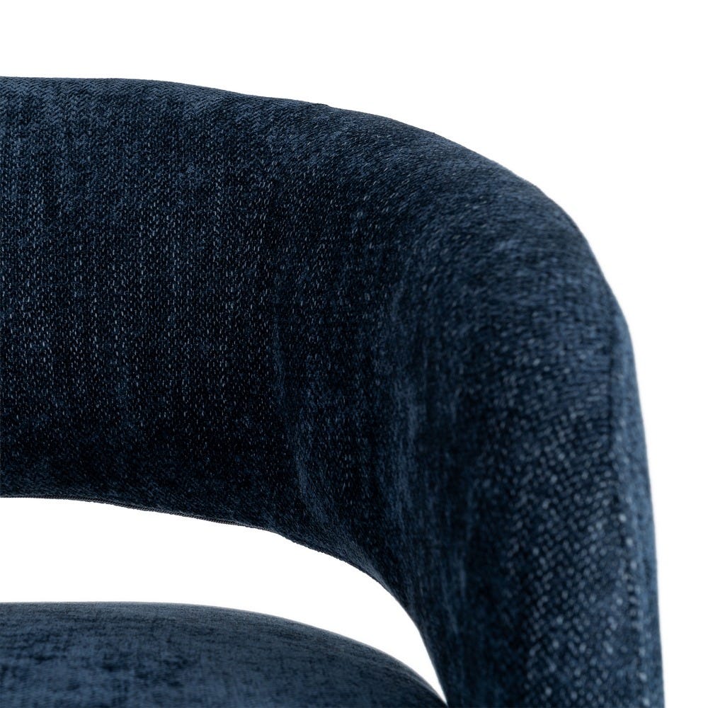 Sillón Giratorio Azul Tejido-Madera 71 x 68 x 72 cm - Imagen 6