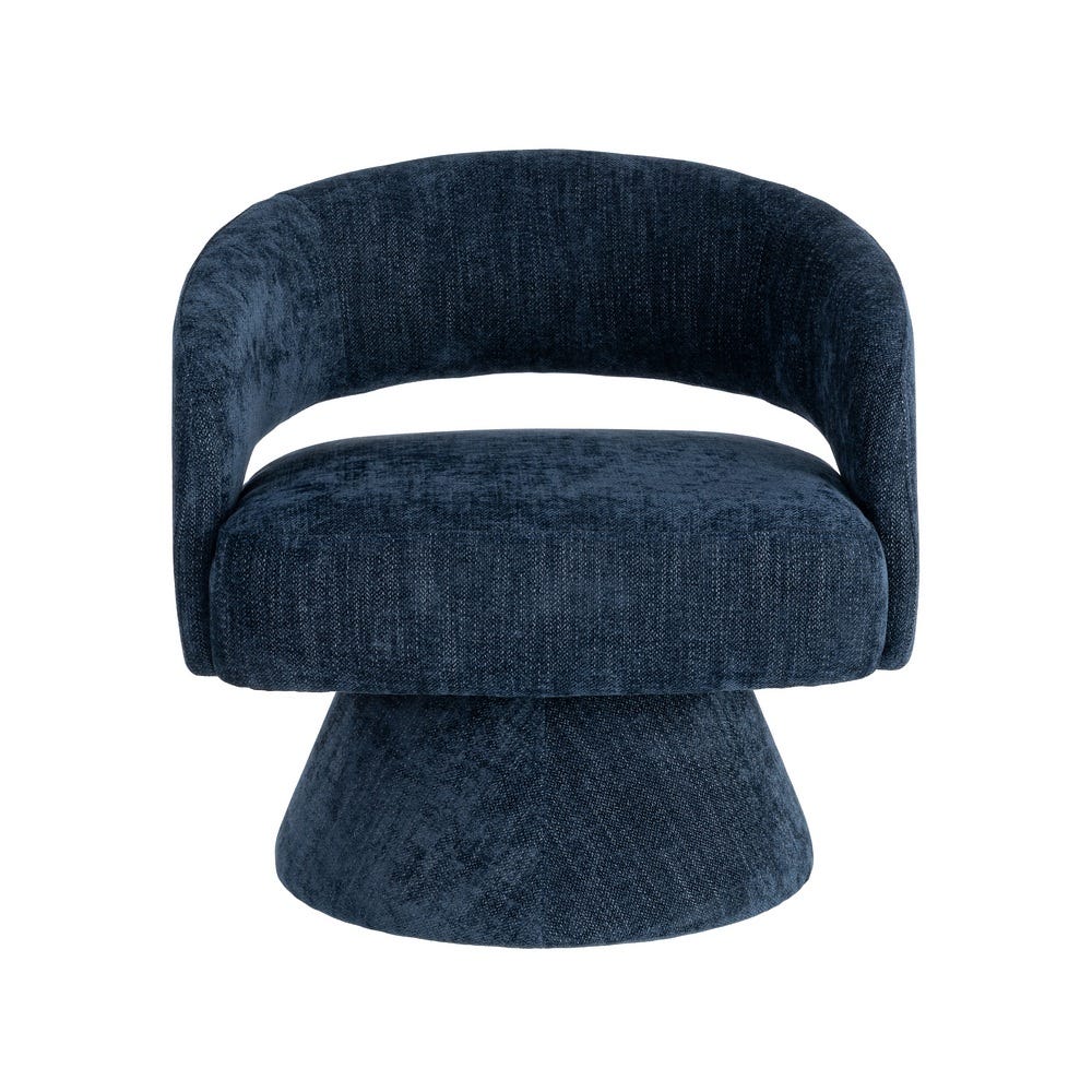 Sillón Giratorio Azul Tejido-Madera 71 x 68 x 72 cm - Imagen 8