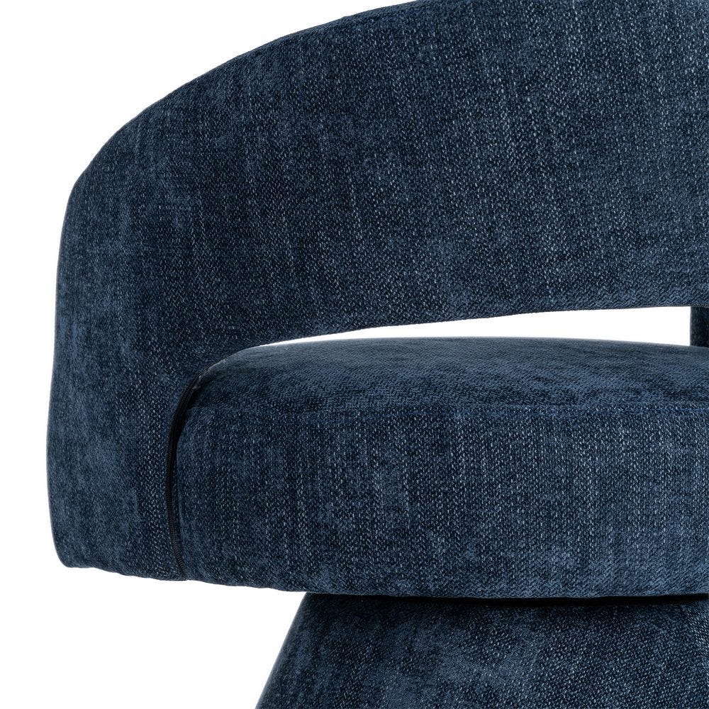 Sillón Giratorio Azul Tejido-Madera 71 x 68 x 72 cm - Imagen 10
