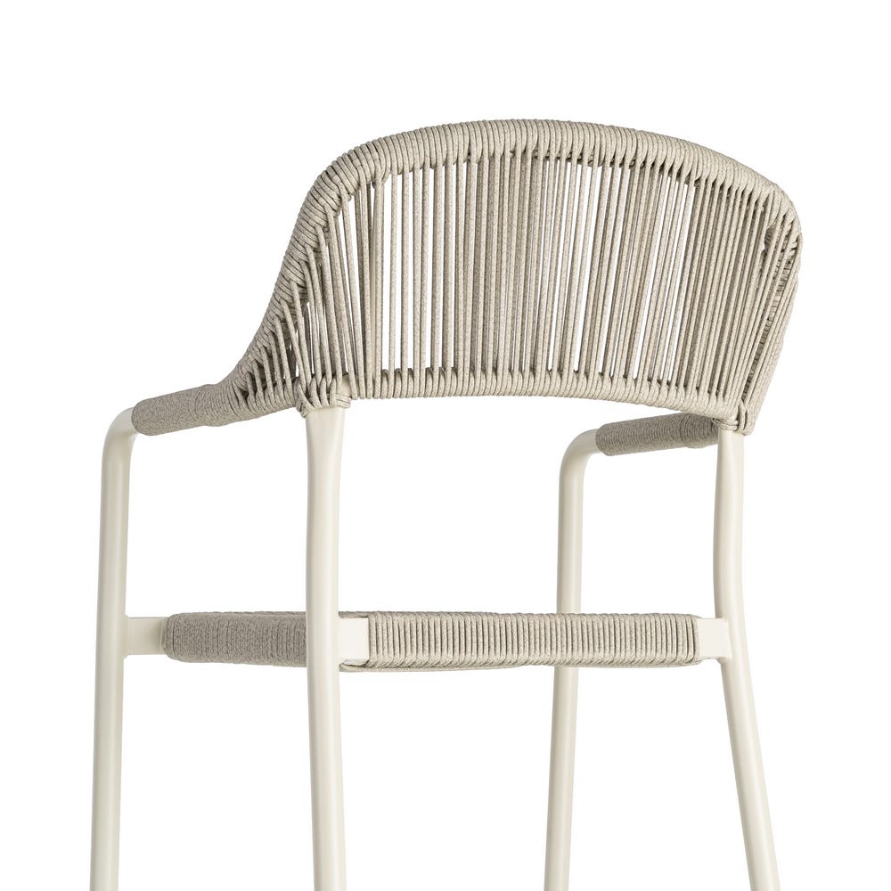 Pack de 2 Sillas de Terraza Clásica | Aluminio y Ratán Trenzado - Apilable - Imagen 7