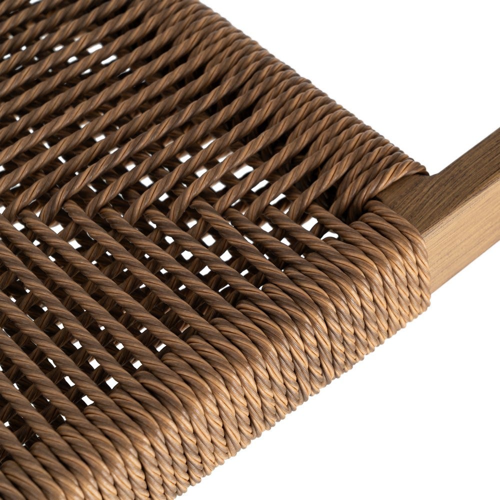 Pack de 2 Sillas de Comedor de Jardín | Aluminio y Ratán Sintético Premium - Imagen 9
