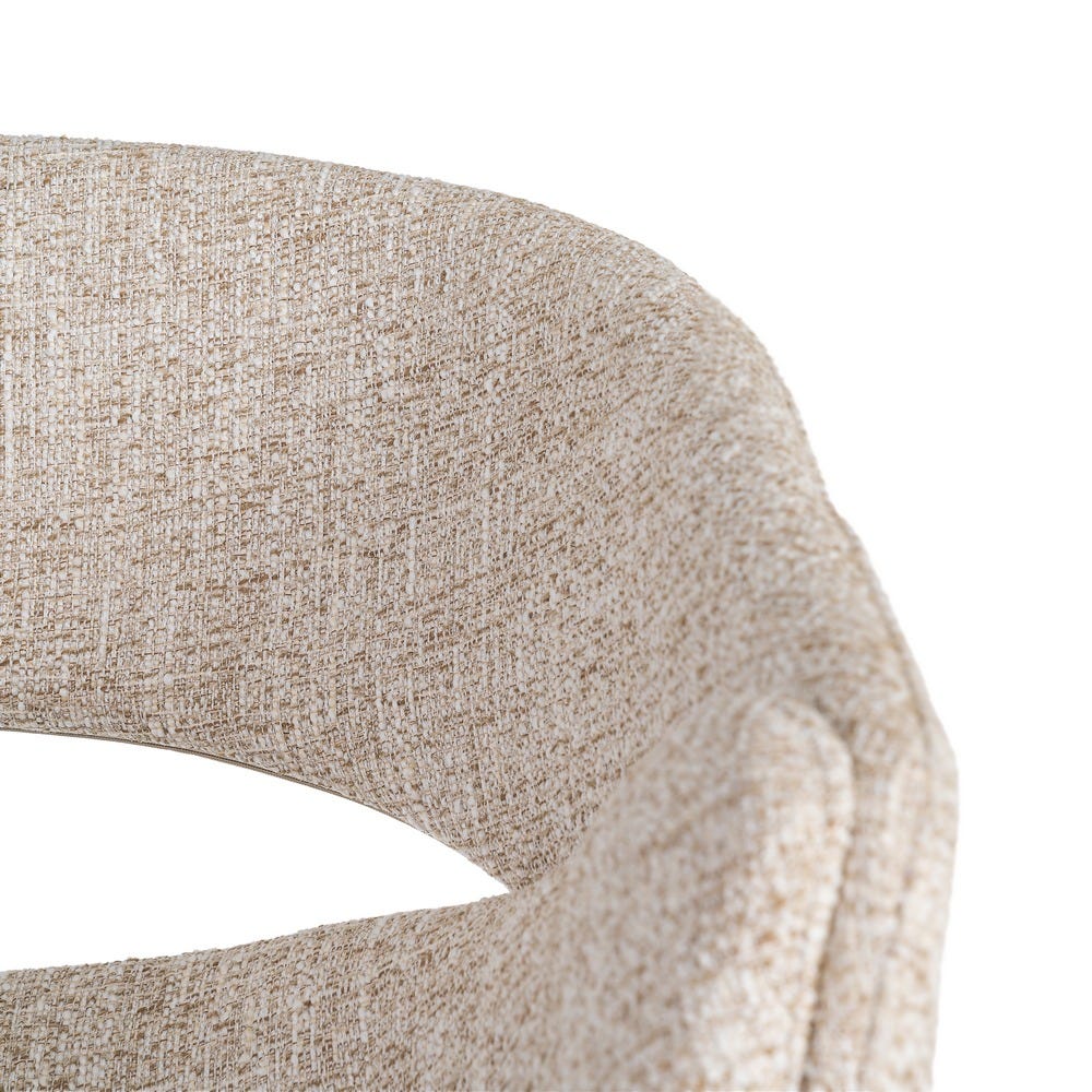 Pack de 2 Sillas Brazos Beige Tejido-Metal 59 x 61 x 82 cm - Imagen 9