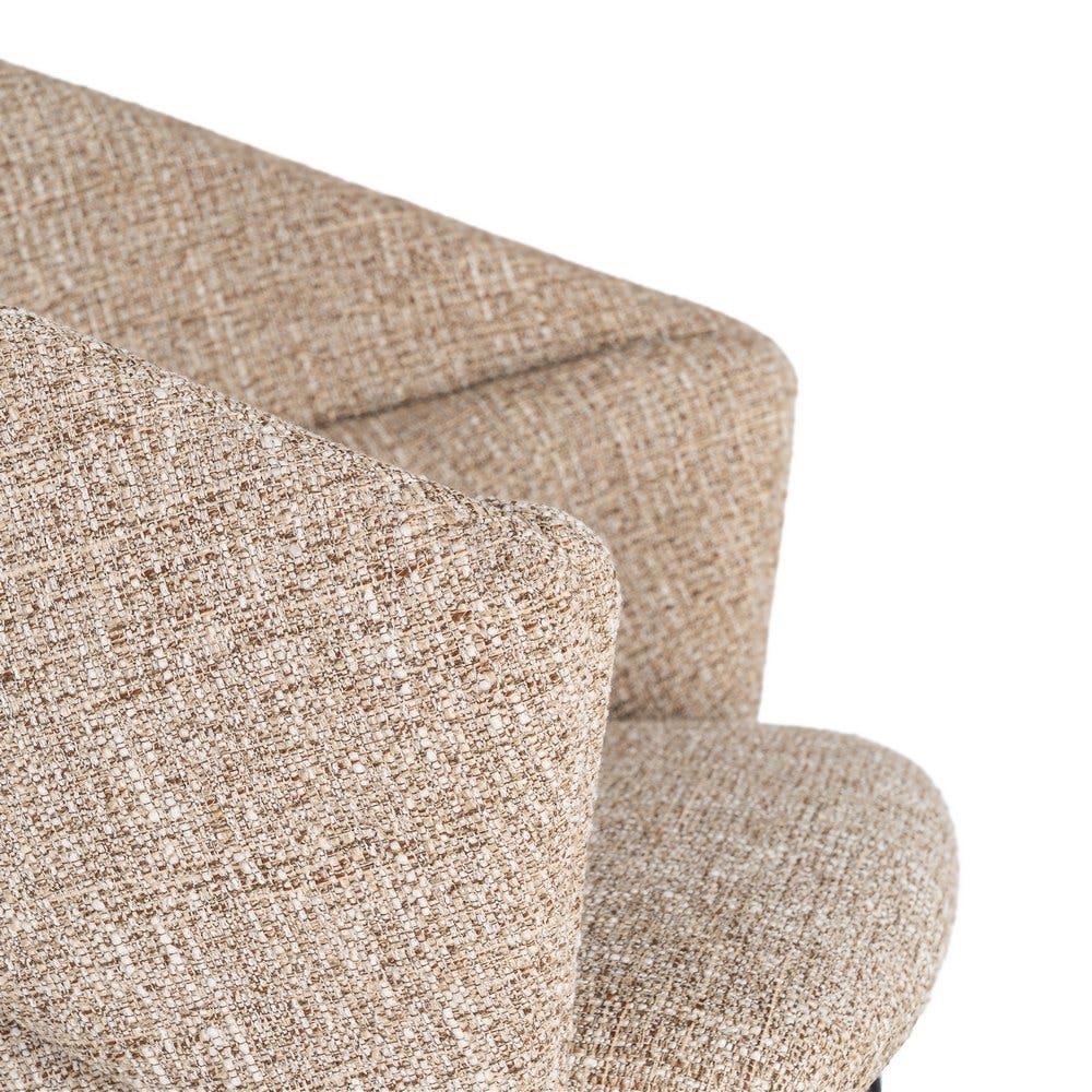 Pack de 2 Sillas Brazos Taupe Tejido-Metal 59 x 61 x 82 cm - Imagen 7