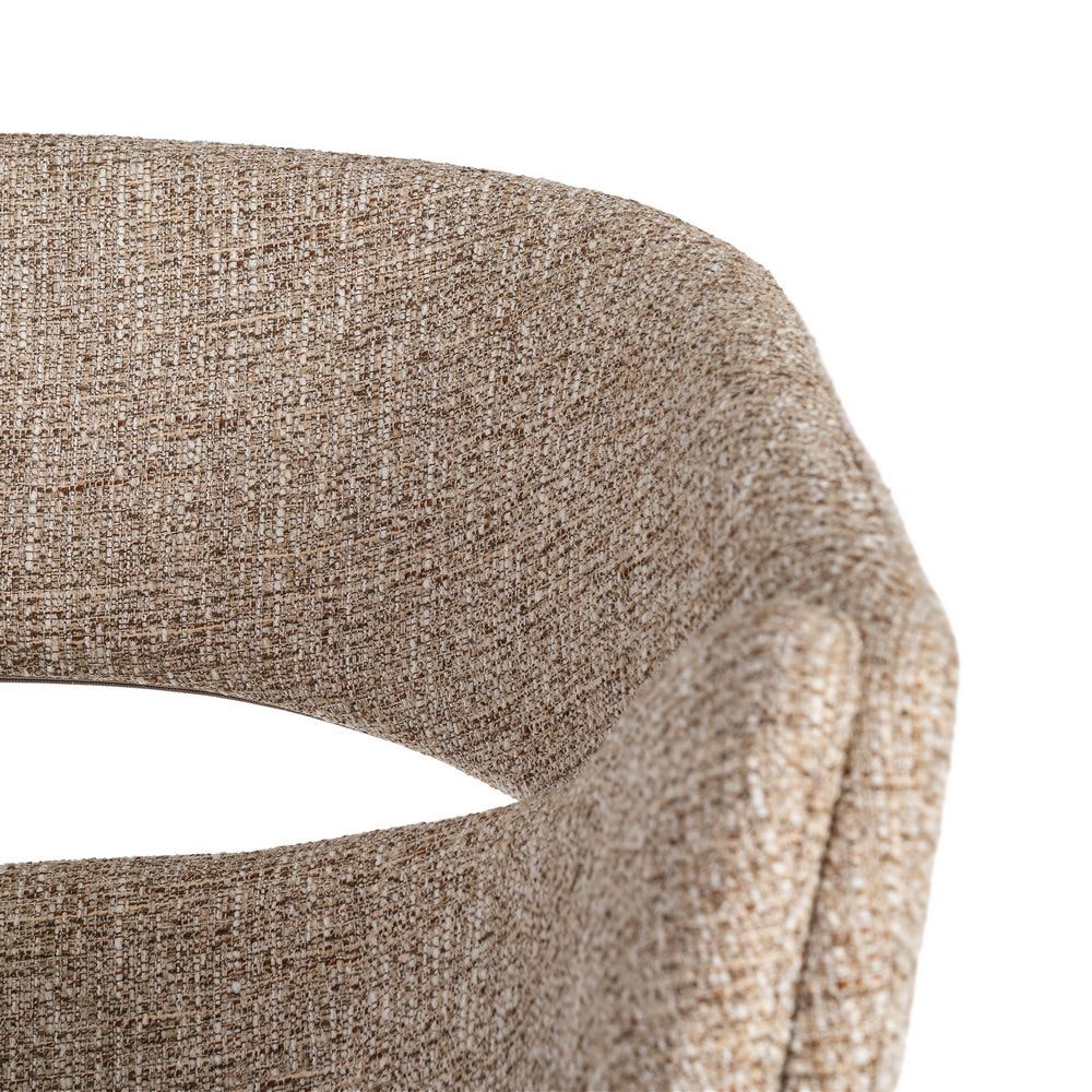 Pack de 2 Sillas Brazos Taupe Tejido-Metal 59 x 61 x 82 cm - Imagen 9