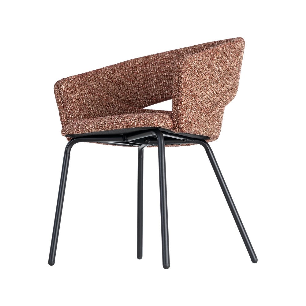 Pack de 2 Sillas Brazos Teja Tejido-Metal 59 x 61 x 82 cm - Imagen 5
