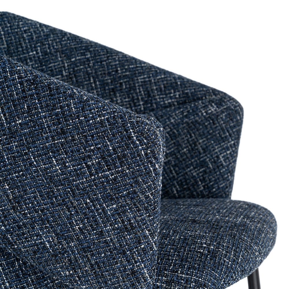 Pack de 2 Sillas Brazos Azul Tejido-Metal 59 x 61 x 82 cm - Imagen 5