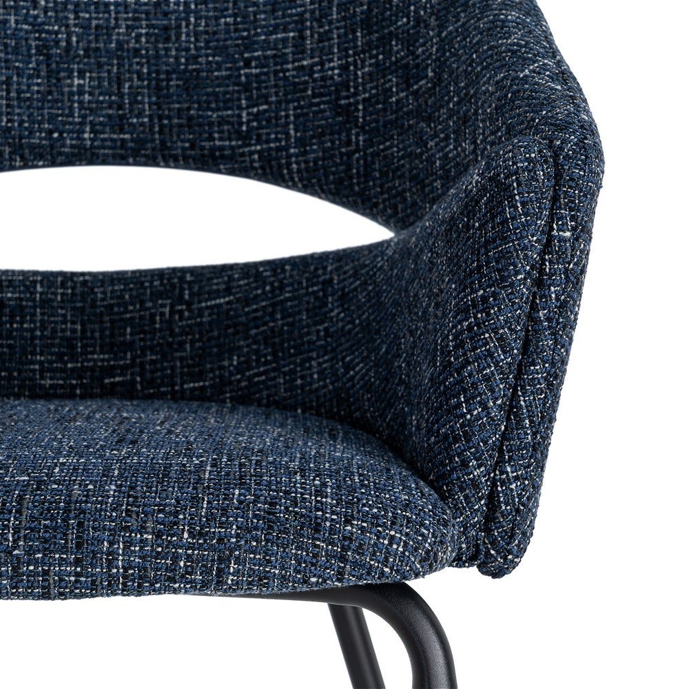 Pack de 2 Sillas Brazos Azul Tejido-Metal 59 x 61 x 82 cm - Imagen 7