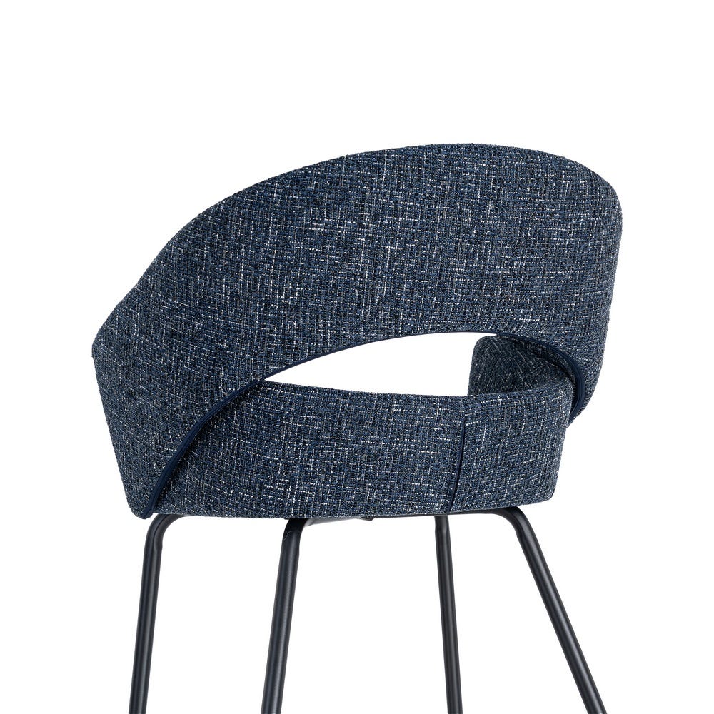 Pack de 2 Sillas Brazos Azul Tejido-Metal 59 x 61 x 82 cm - Imagen 8