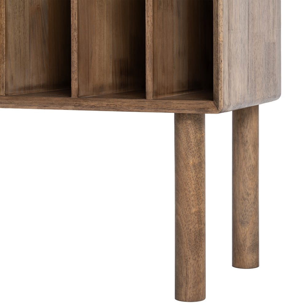 Mueble Auxiliar Marrón Madera-Cristal 80 x 38 x 70 cm - Imagen 10