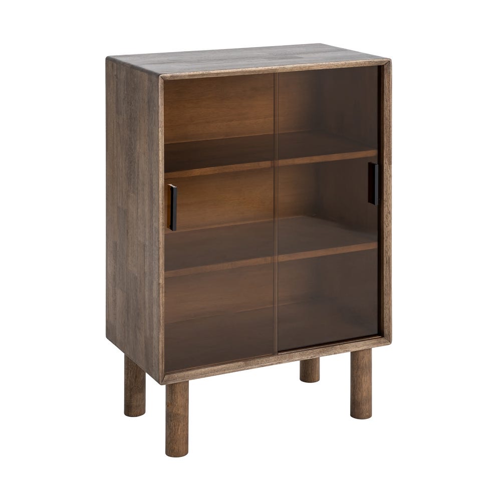 Vitrina Marrón Madera-Cristal 70 x 40 x 100 cm - Imagen 2