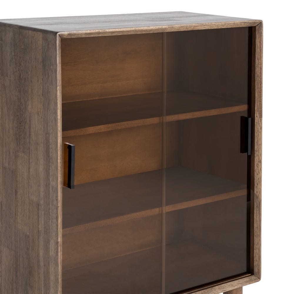 Vitrina Marrón Madera-Cristal 70 x 40 x 100 cm - Imagen 5
