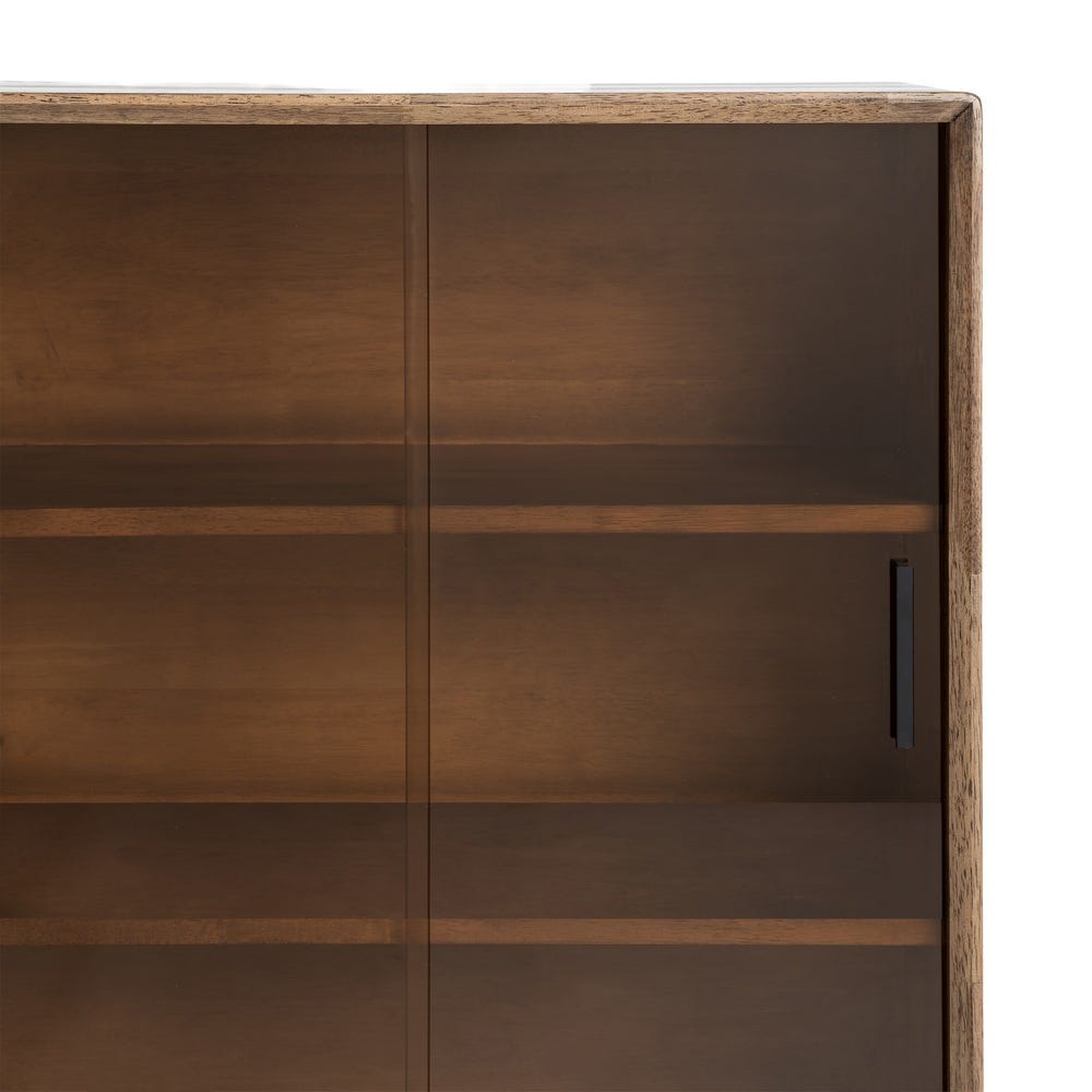 Vitrina Marrón Madera-Cristal 70 x 40 x 100 cm - Imagen 8
