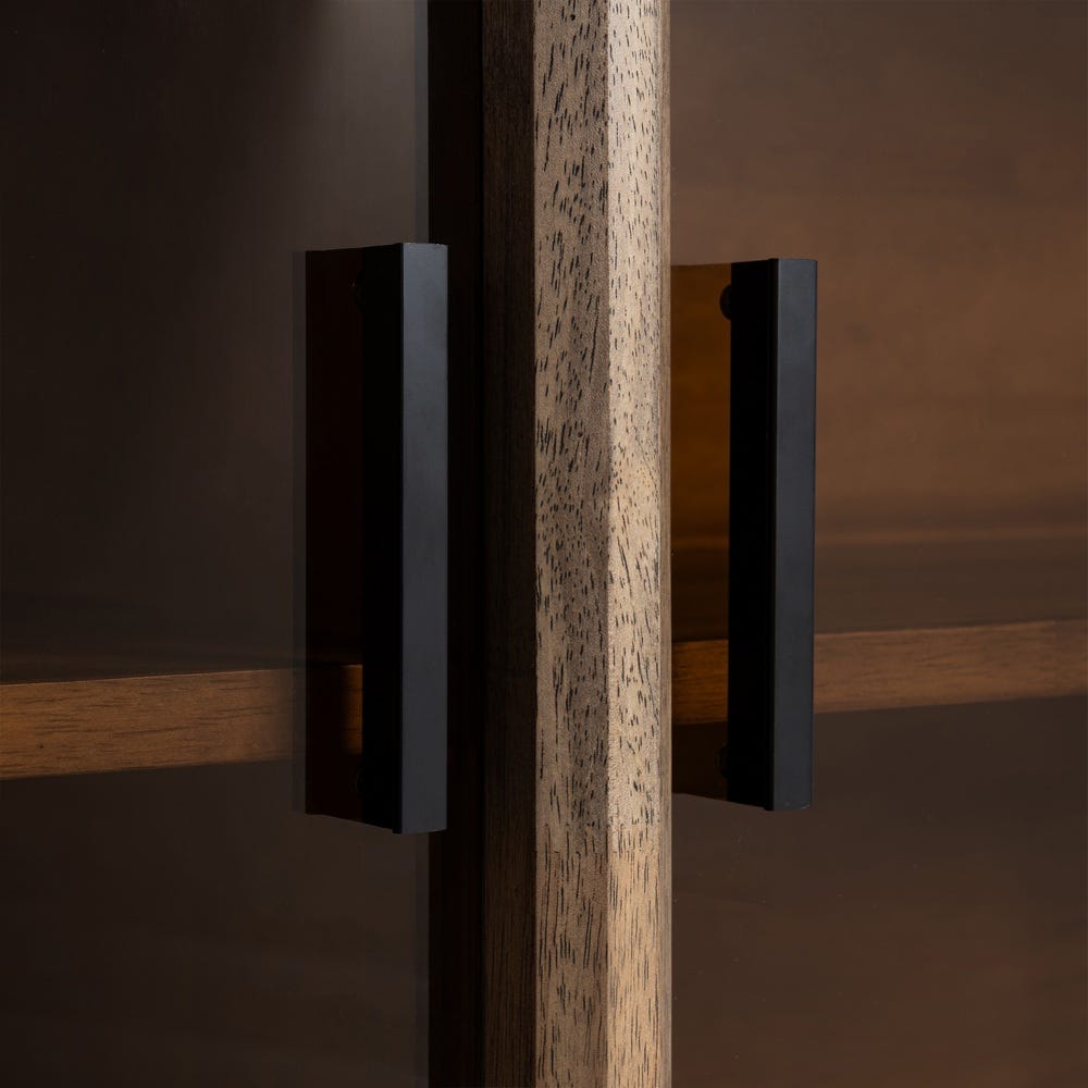 Aparador Marrón Madera-Cristal 160 x 46 x 80 cm - Imagen 7