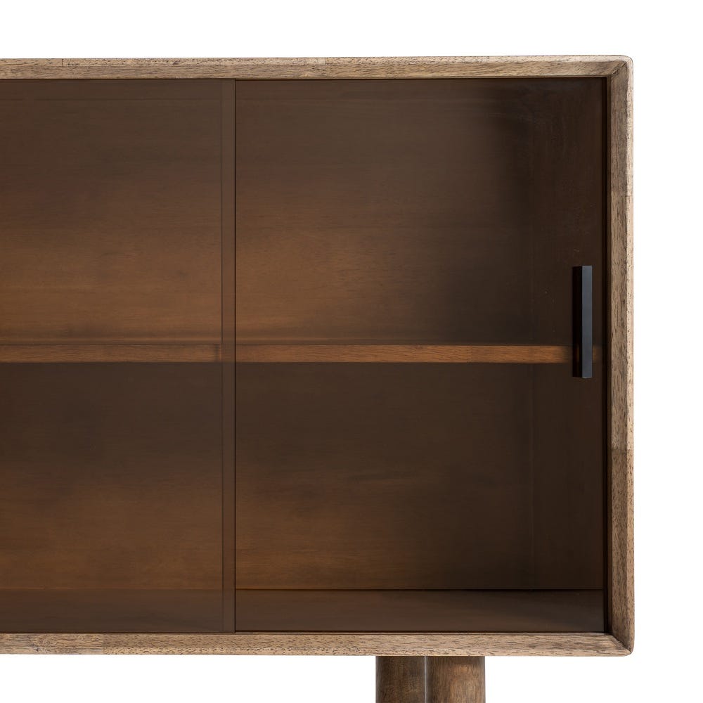 Aparador Marrón Madera-Cristal 160 x 46 x 80 cm - Imagen 9