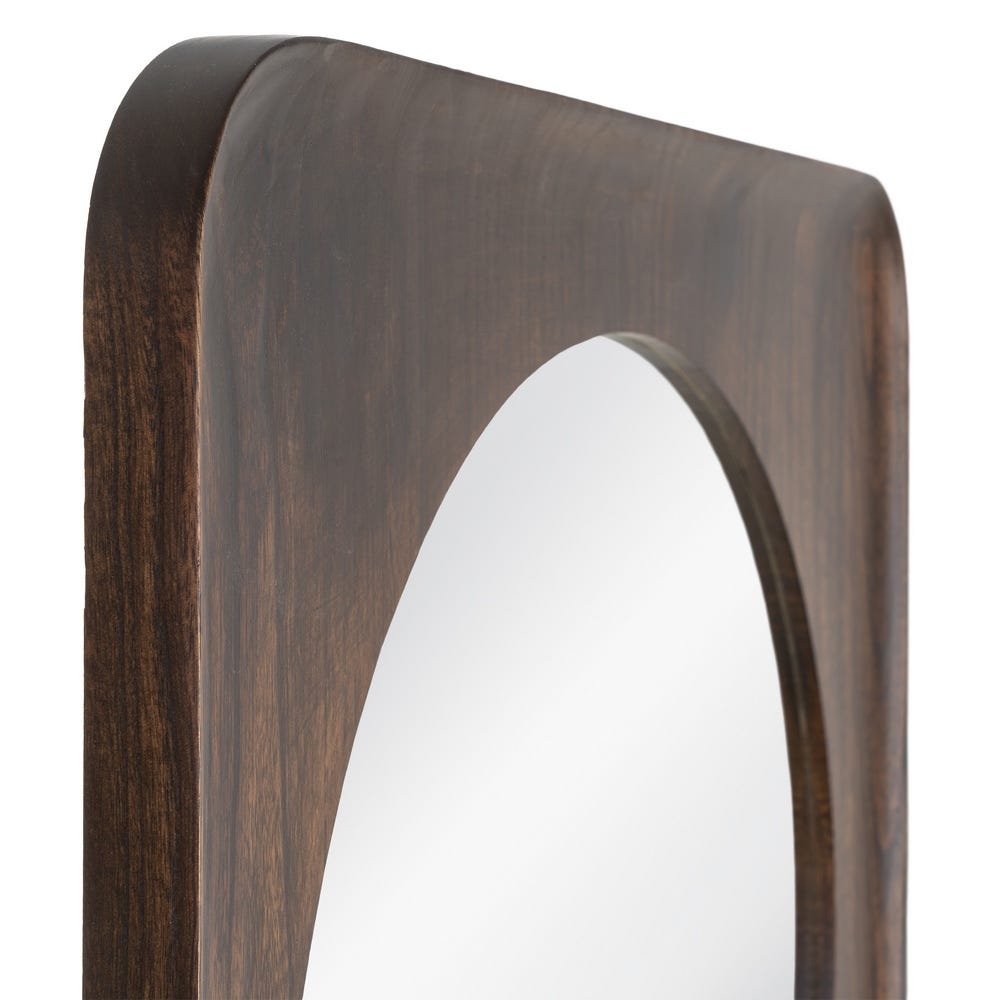 Espejo Nogal Madera Paulonia Decoración 80 x 4 x 80 cm - Imagen 4