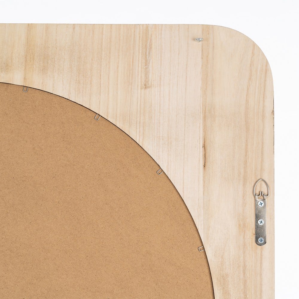 Espejo Nogal Madera Paulonia Decoración 80 x 4 x 80 cm - Imagen 6