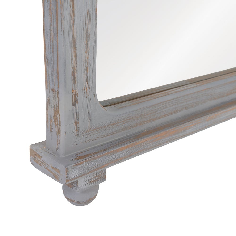 Espejo Gris Madera Paulonia Decoración 80 x 7 x 170 cm - Imagen 7