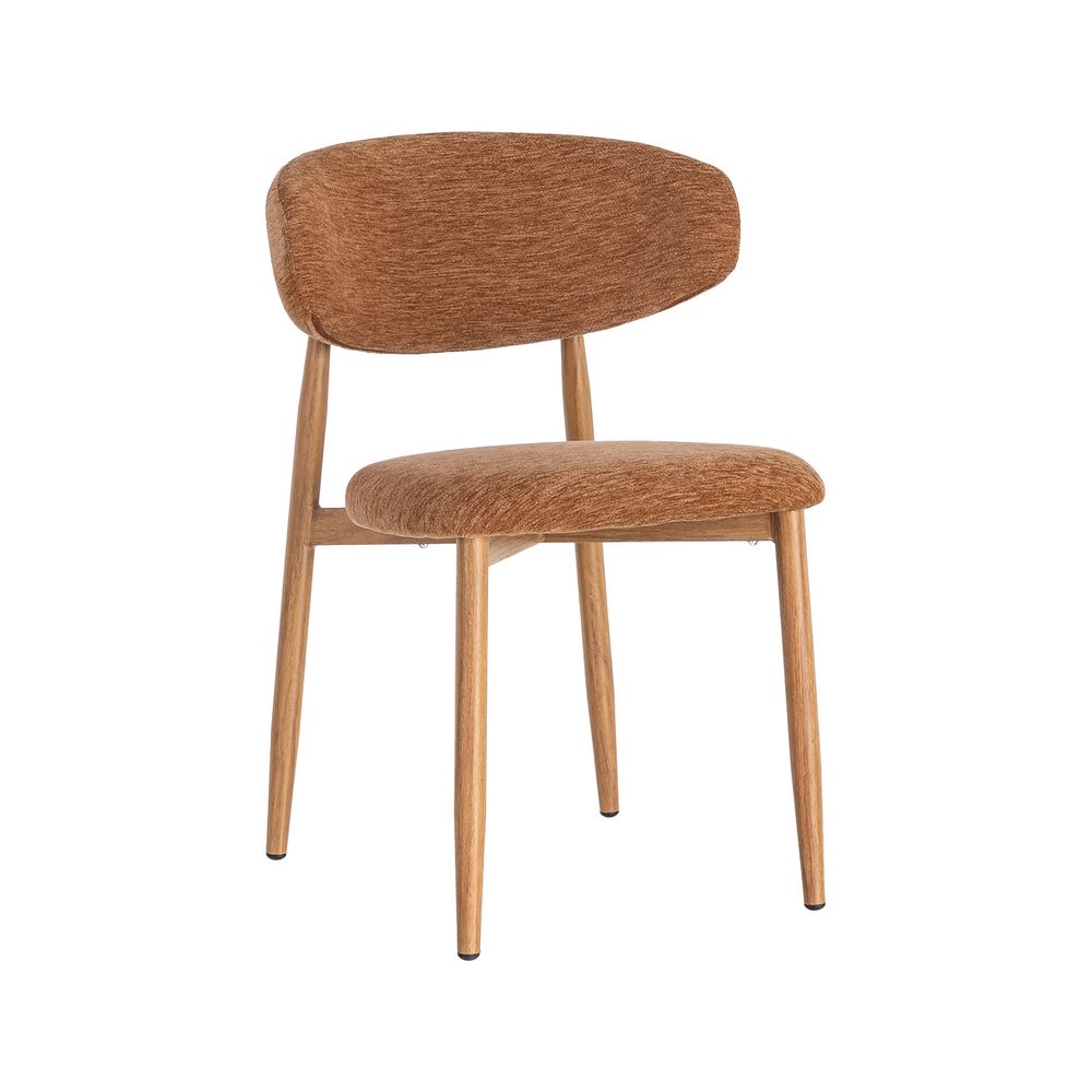 Pack de 2 Sillas Melocotón Tejido-Metal Contract 53 x 51 x 76,50 cm - Imagen 2