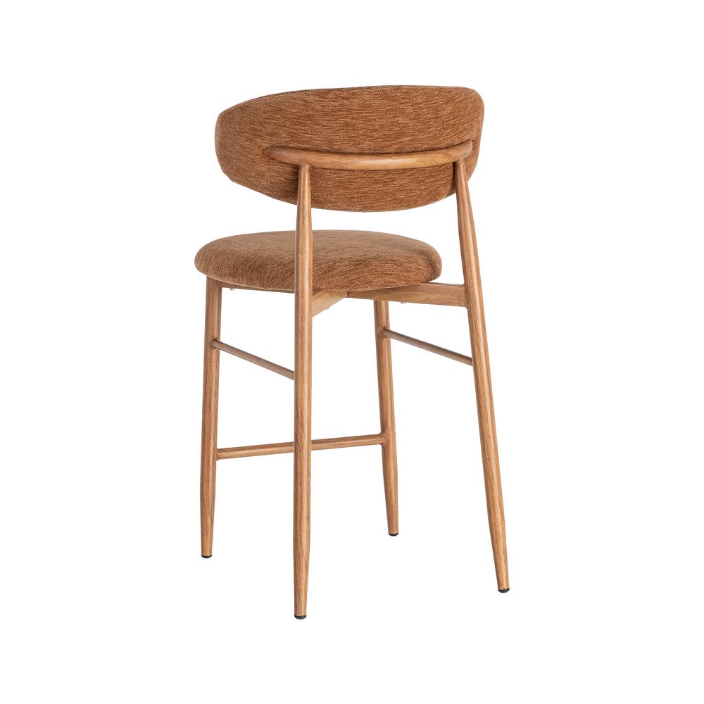Pack de 2 Taburete Melocotón Tejido-Metal Contract 53 x 52 x 95 cm - Imagen 3