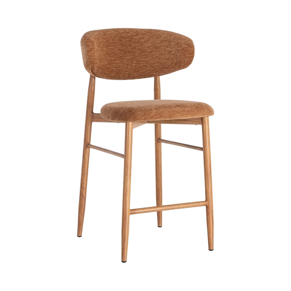 Pack de 2 Taburete Melocotón Tejido-Metal Contract 53 x 52 x 95 cm - Imagen 5