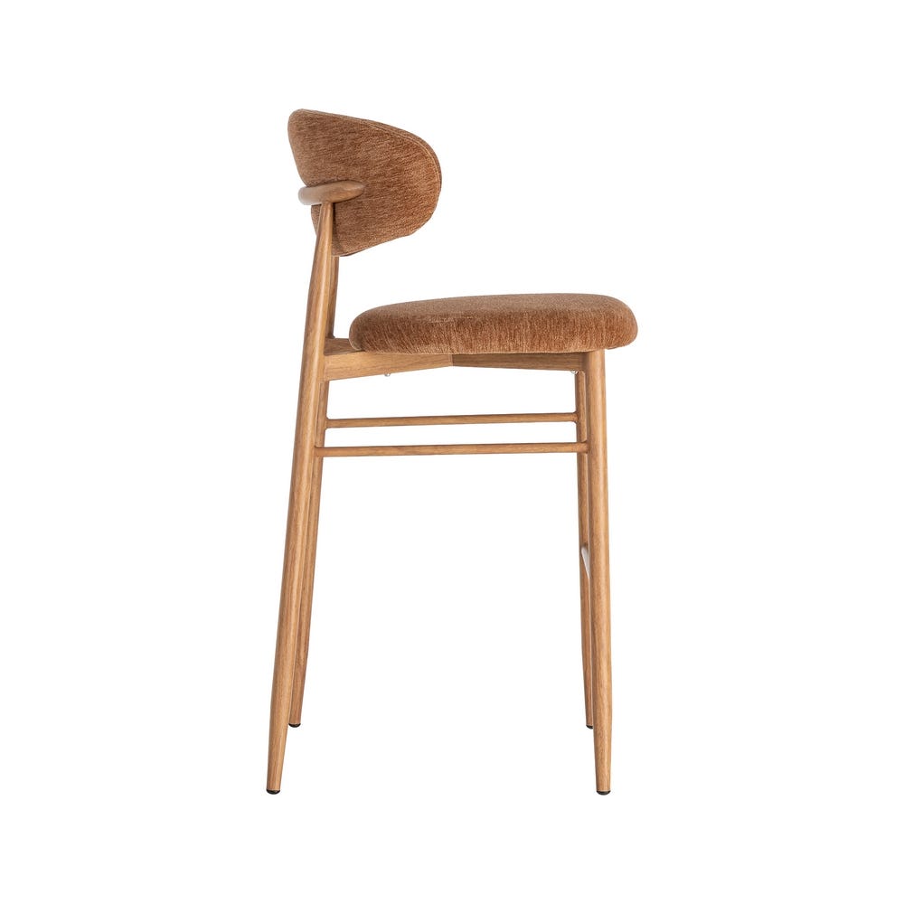 Pack de 2 Taburete Melocotón Tejido-Metal Contract 54 x 52 x 105 cm - Imagen 2