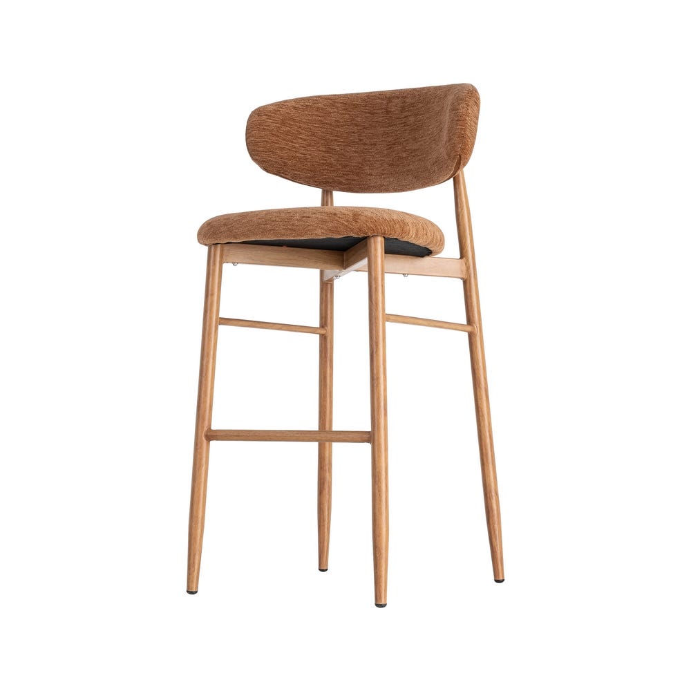 Pack de 2 Taburete Melocotón Tejido-Metal Contract 54 x 52 x 105 cm - Imagen 3