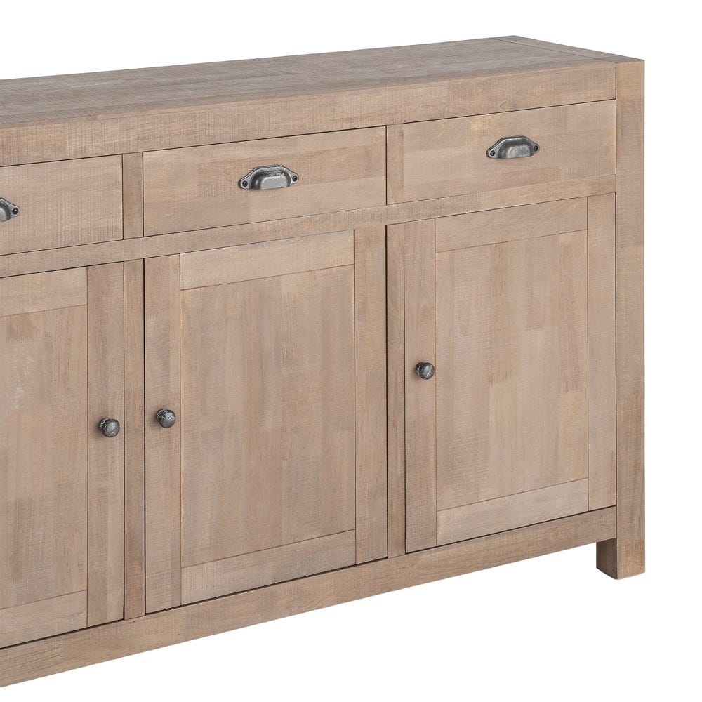 Aparador Natural Madera De Pino 140 x 40 x 86,50 cm - Imagen 4