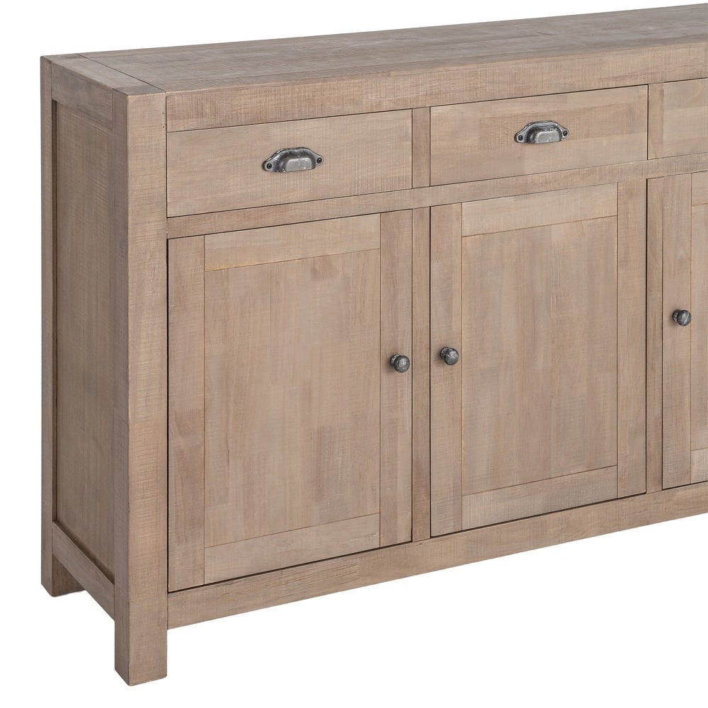 Aparador Natural Madera De Pino 140 x 40 x 86,50 cm - Imagen 7