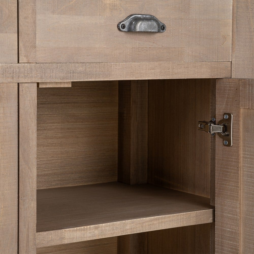 Aparador Natural Madera De Pino 140 x 40 x 86,50 cm - Imagen 8