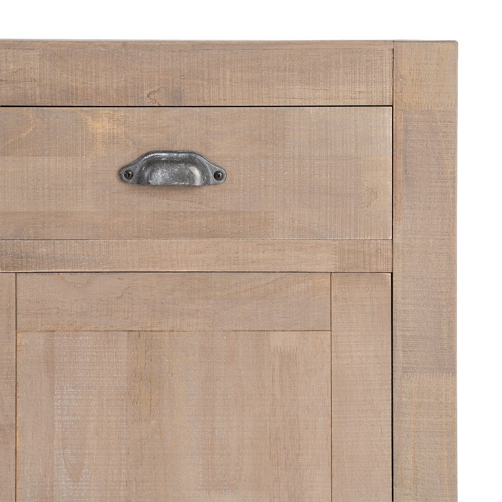 Aparador Natural Madera De Pino 140 x 40 x 86,50 cm - Imagen 9