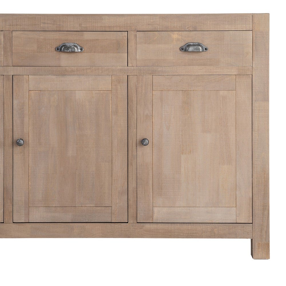 Aparador Natural Madera De Pino 140 x 40 x 86,50 cm - Imagen 10