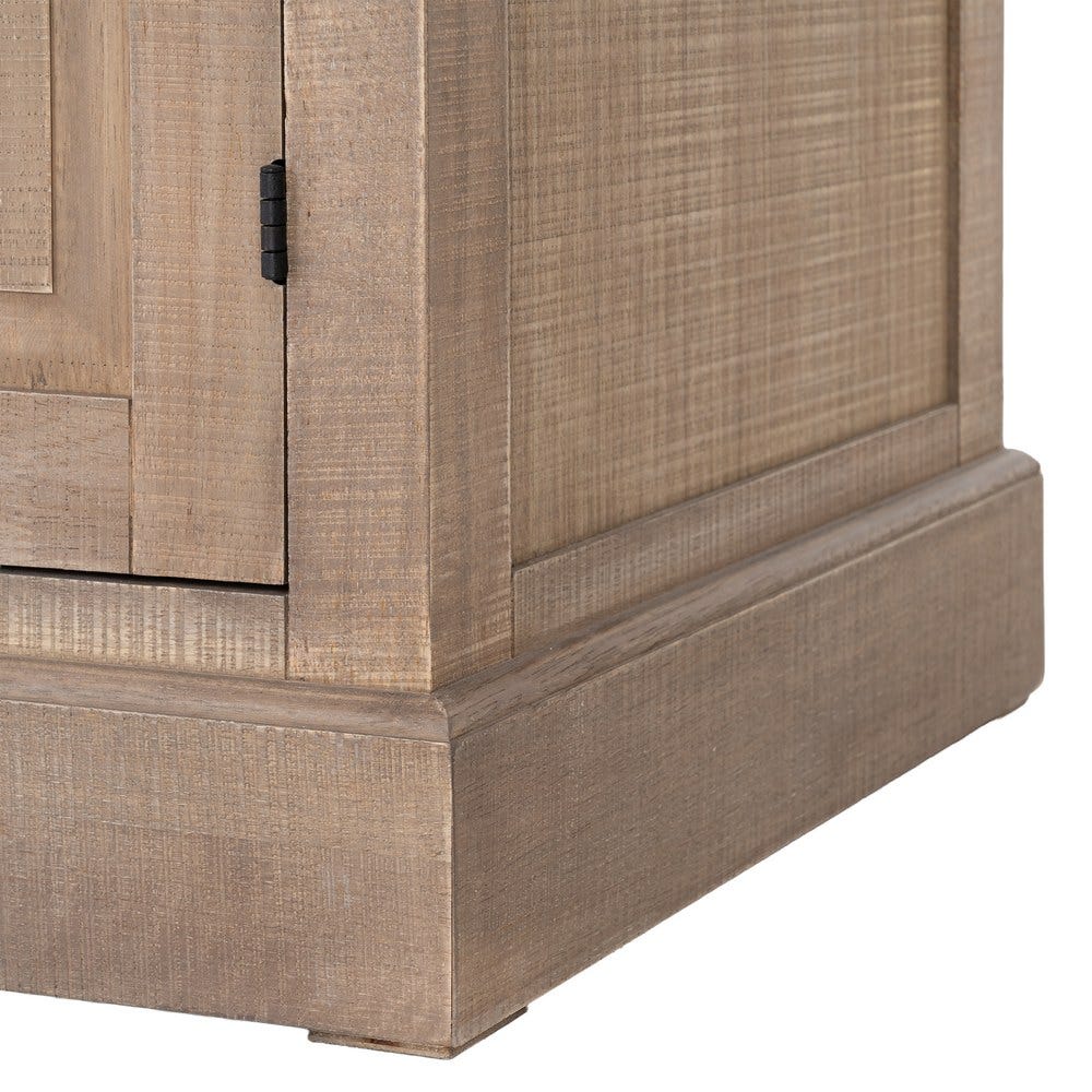 Vitrina Natural-Negro Madera De Pino 87 x 40 x 198 cm - Imagen 10