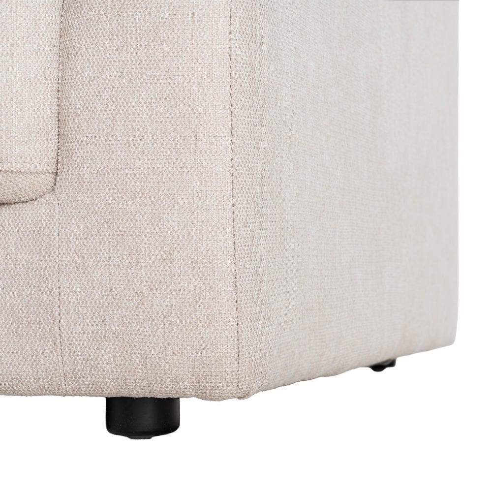 Sofá 3 Plazas Crema Tejido-Madera 210 x 96 x 86 cm - Imagen 11